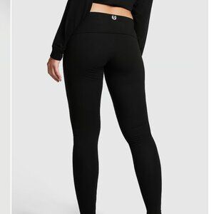 PINK Victoria's Secret Cotton Mid-Rise Foldover Leggings - NWT